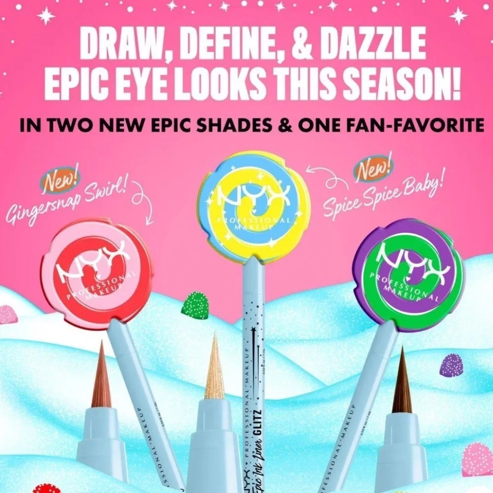 NYX Epic Ink Liner Glitz Waterproof Liquid Eyeliner Spice Spice Baby Shimmer